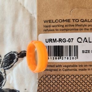 Qalo Vibrant Orange Lava Ring